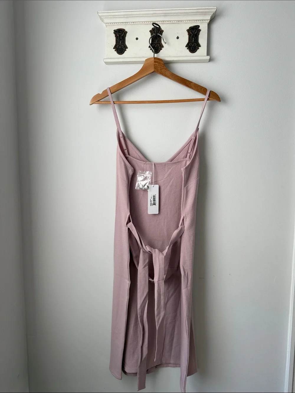 Pink Button-Front Summer Dress Size Large Casual Mauve Relaxed fit